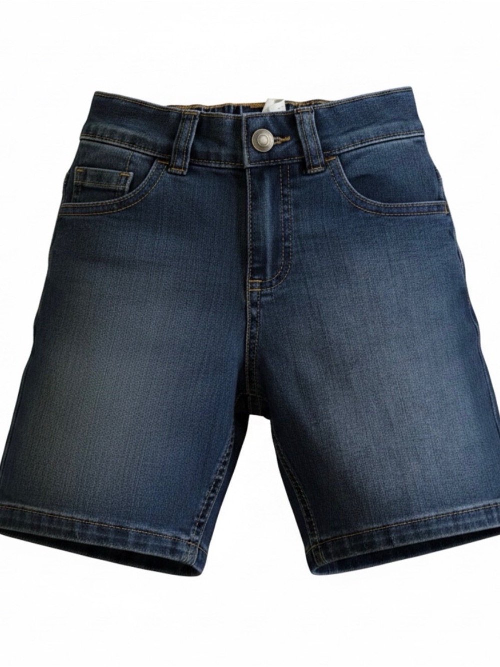 Kids Navy Blue Denim Shorts - Classic Everyday Style